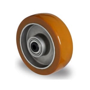Cascoo Rad Polyurethan braun | 100 mm - 250 kg | Doppel-Kugellager