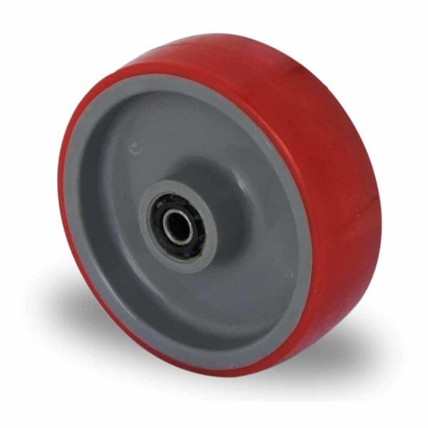 Cascoo Rad Polyurethan rot | 100 mm - 150 kg | Rollenlager – Bild 1