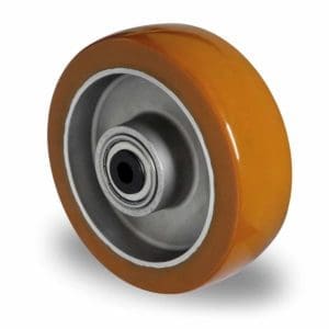 Cascoo Rad Polyurethan braun | 125 mm - 300 kg | Doppel-Kugellager