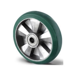 Cascoo Rad Schwerlast PUlastic grün | 125 mm - 500 kg | Doppel-Kugellager