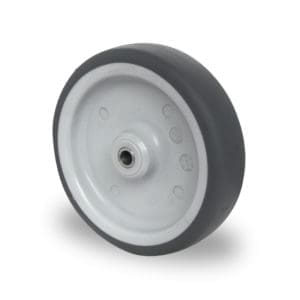 Cascoo Rad Edelstahl TPE | 125 mm - 100 kg | Gleitlager