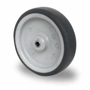 Cascoo Rad Edelstahl TPE | 125 mm - 100 kg | Gleitlager