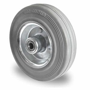 Cascoo Rad Vollgummi grau | 125 mm - 100 kg | Rollenlager