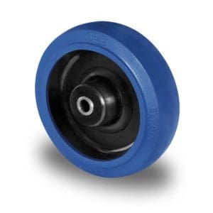 Cascoo Rad Gummi blau | 160 mm - 300 kg | Rollenlager