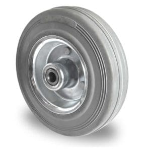 Cascoo Rad Vollgummi grau | 160 mm - 135 kg | Rollenlager