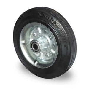 Cascoo Rad Vollgummi schwarz | 160 mm - 135 kg | Rollenlager