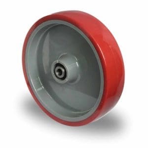 Cascoo Rad Polyurethan rot | 200 mm - 350 kg | Rollenlager