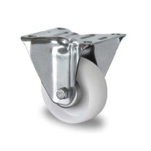 Cascoo Bockrolle Polypropylen weiß | 80 mm - 80 kg | Rollenlager