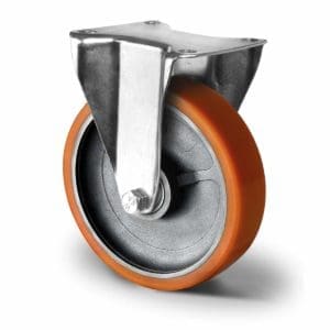 Cascoo Bockrolle Schwerlast Polyurethan | 160 mm - 600 kg | Doppel-Kugellager