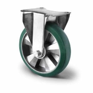 Cascoo Bockrolle Schwerlast PUlastic grün | 200 mm - 700 kg | Doppel-Kugellager