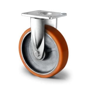Cascoo Bockrolle Schwerlast Polyurethan | 125 mm - 700 kg | Doppel-Kugellager