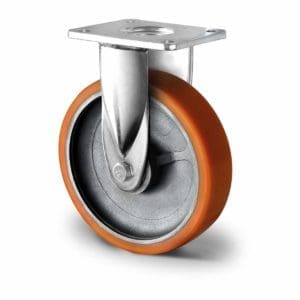 Cascoo Bockrolle Schwerlast Polyurethan | 200 mm - 1000 kg | Doppel-Kugellager