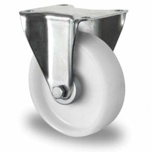 Cascoo Bockrolle Polypropylen weiß | 160 mm - 250 kg | Rollenlager